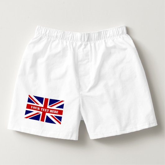British Union Jack flag mens boxer short underwear (Front)