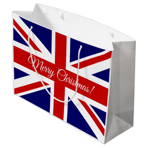 British Union Jack flag Merry Christmas gift bags