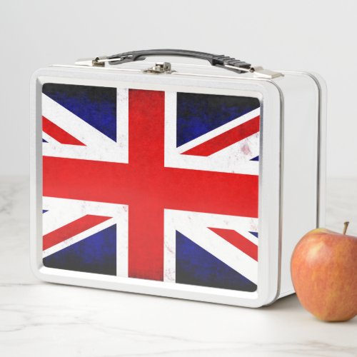 British Union Jack Flag Metal Lunch Box
