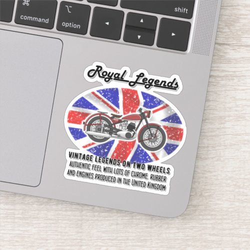 British Union Jack Flag Oldtimer Motorcycle Sticker