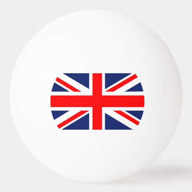 British Union Jack Flag Ping Pong Ball (Back)