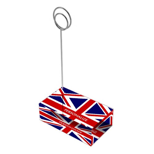 British UNION JACK flag table place card holders