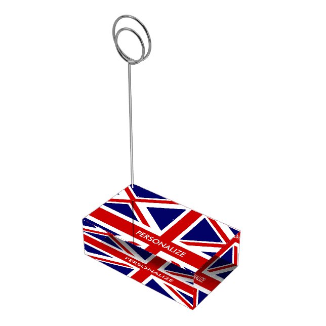 British UNION JACK flag table place card holders (Corner)