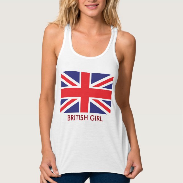 British Union Jack Flag Tank Top (Front)