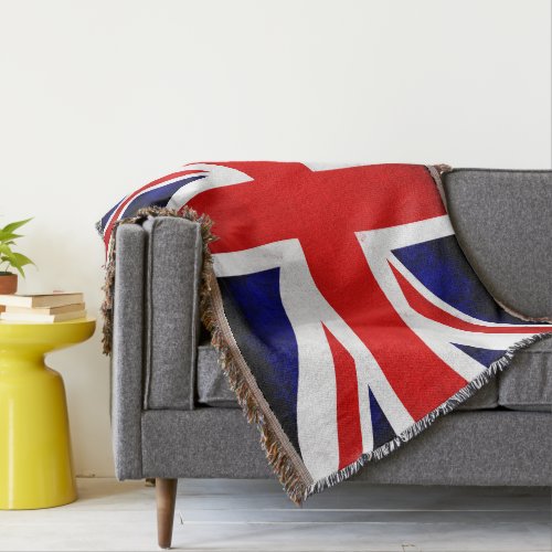 British Union Jack Flag Throw Blanket