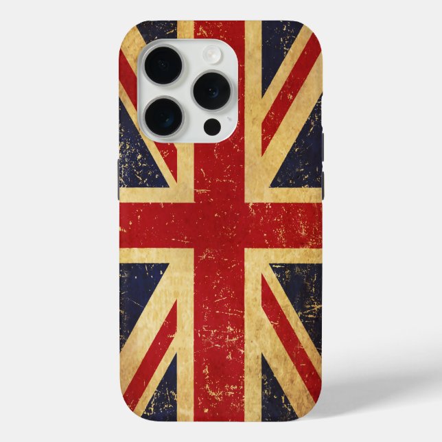 British Union Jack Flag Vintage Case-Mate iPhone Case (Back)