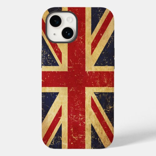 British Union Jack Flag Vintage Case_Mate iPhone 14 Case