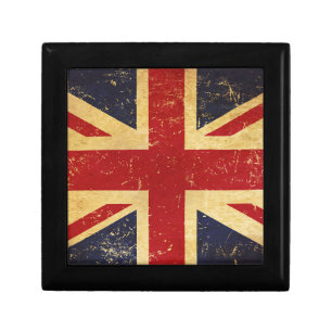 British Union Jack Flag Vintage Gift Box
