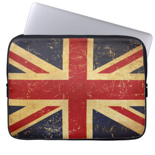 British Union Jack Flag Vintage Laptop Sleeve