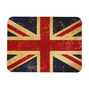 British Union Jack Flag Vintage Magnet