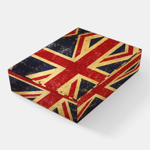 British Union Jack Flag Vintage Paperweight