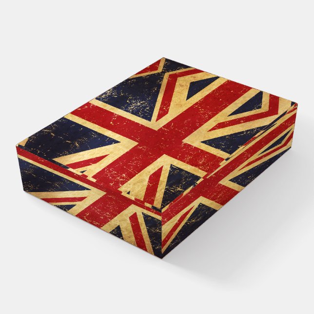 British Union Jack Flag Vintage Paperweight (Angled)