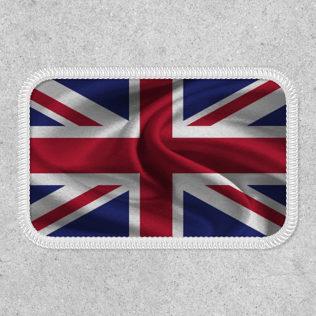 British Union Jack Flag Vintage Patch (Front)