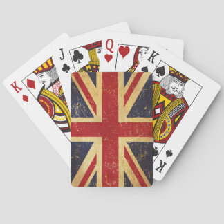 British Union Jack Flag Vintage Poker Cards