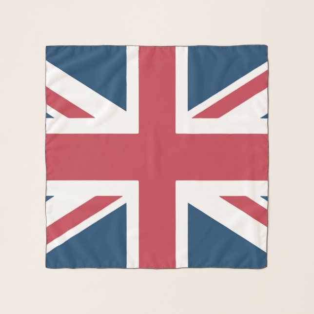 British Union Jack Flag Vintage Scarf (Front)