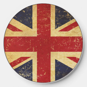 British Union Jack Flag Vintage Wireless Charger