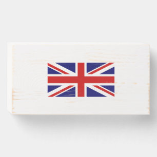 British Union Jack Flag Wood Storage Box