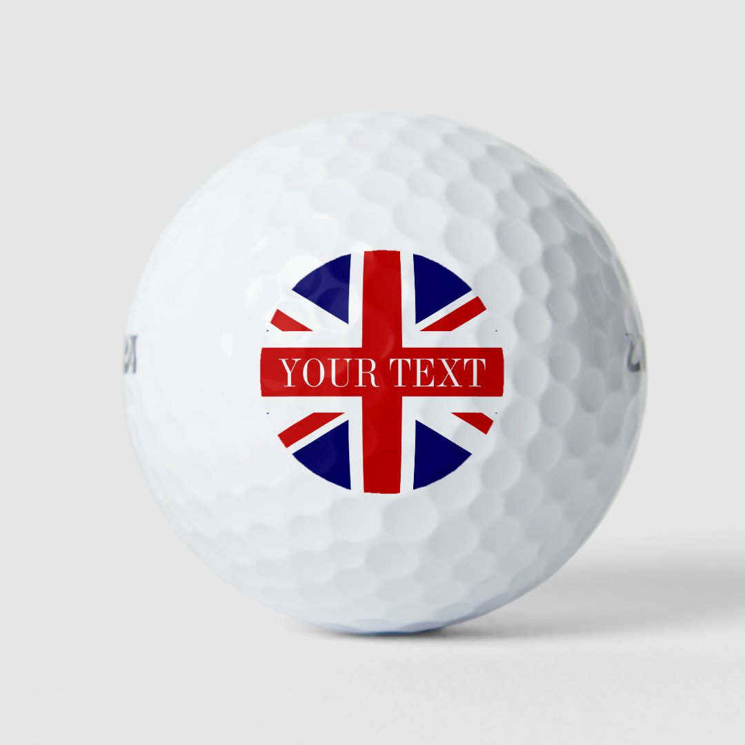 British Union Jack golf ball set English pride Zazzle