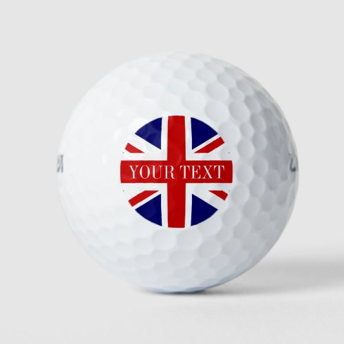 British Union Jack golf ball set  English pride