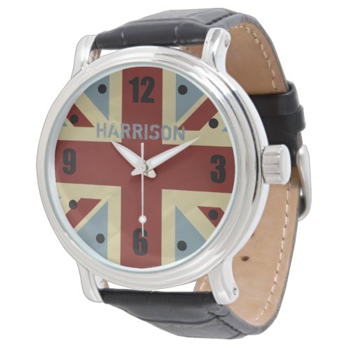 British Union Jack Grunge Flag Watch