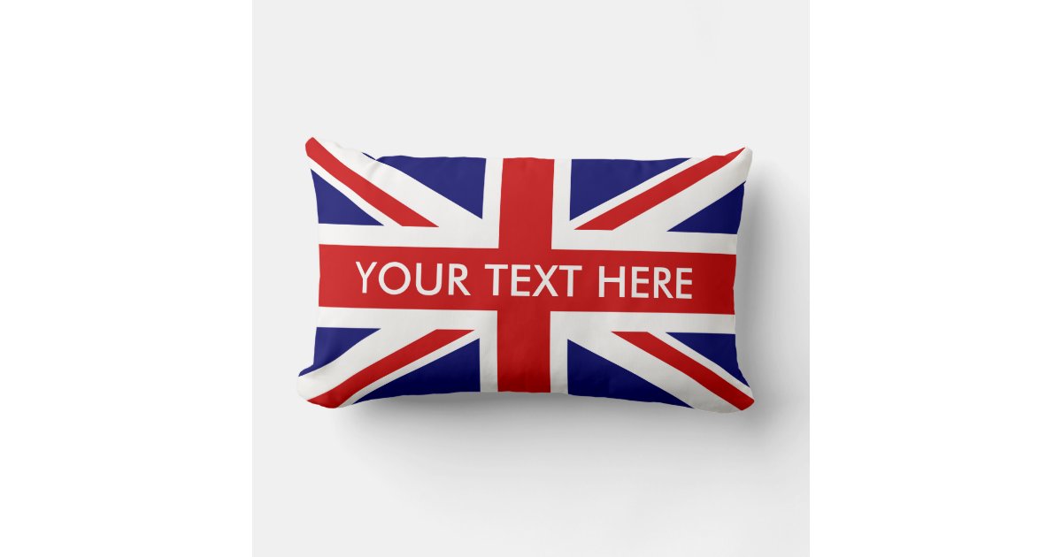 British Union Jack lumbar throw pillows Zazzle