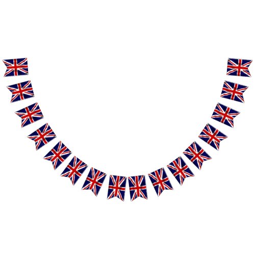 British Union Jack  Platinum  Jubilee Bunting Flag