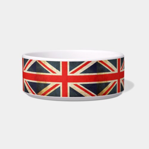 British Union Jack Posh Pet Bowl