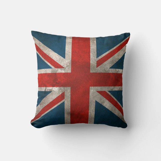 British Union Jack Throw Pillow (Front)