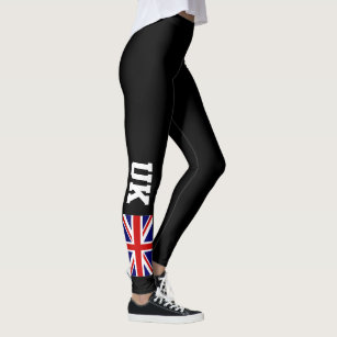 British Union Jack UK flag custom sports leggings