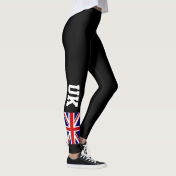 British Union Jack Uk Flag Custom Sports Leggings by iprint at Zazzle