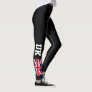 British Union Jack UK flag custom sports leggings