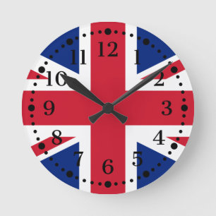 British Union Jack Wall Clock
