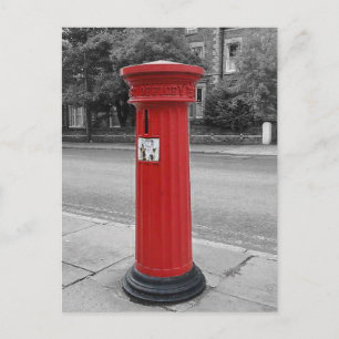 British Victorian Pillar Box Postcard