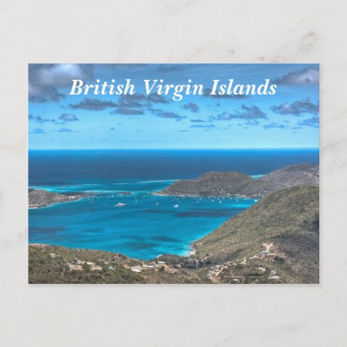 British Virgin Islands Bay Postcard