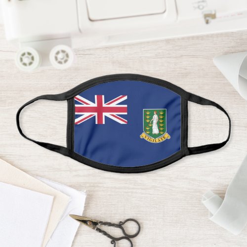 British Virgin Islands BVI Flag Face Mask