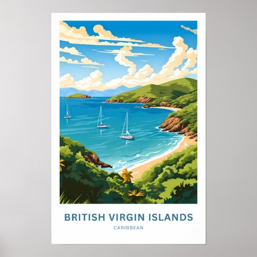 British Virgin Islands Caribbean Travel Print