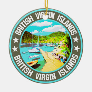 British Virgin Islands Ceramic Ornament