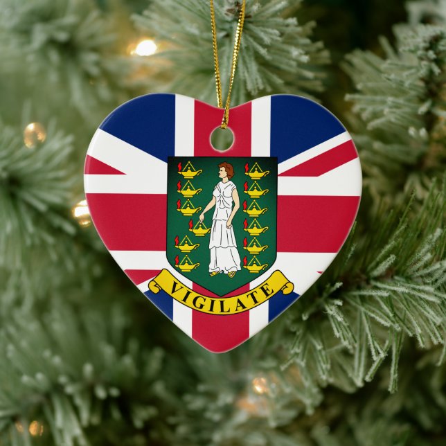 British Virgin Islands Ceramic Ornament (Tree)