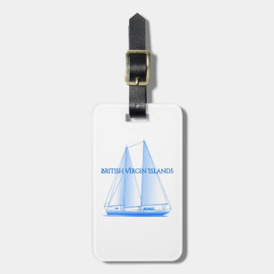 British Virgin Islands Coastal Nautical Sailing Sa Luggage Tag