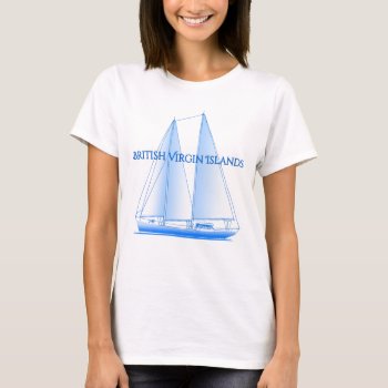 British Virgin Islands Coastal Nautical Sailing Sa T-shirt by BailOutIsland at Zazzle