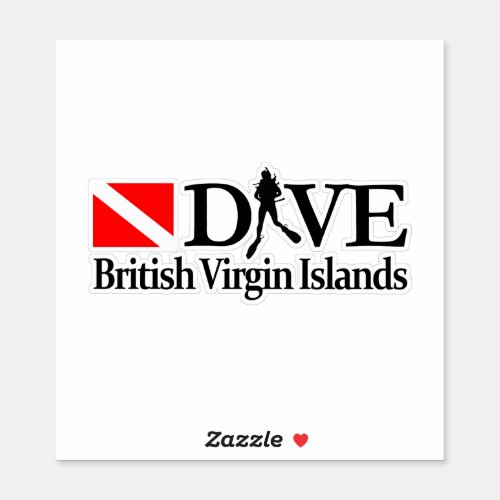 British Virgin Islands DV4 Sticker