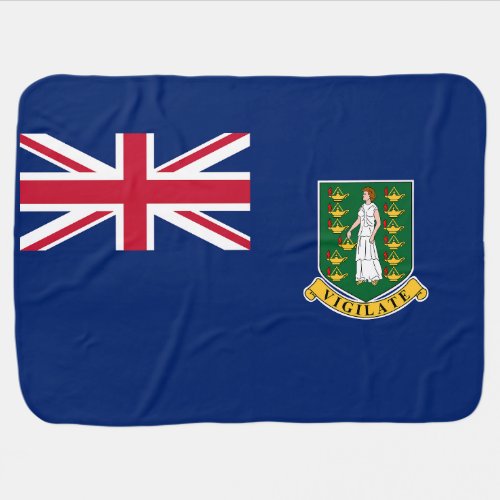 British Virgin Islands Flag Baby Blanket