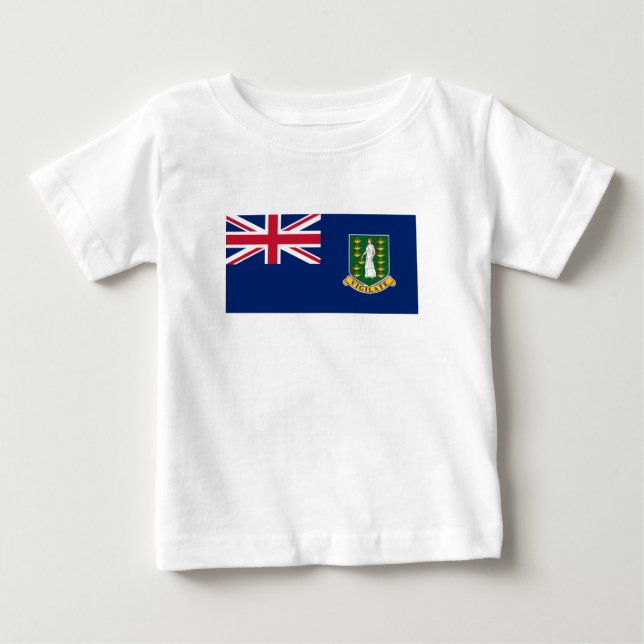 British Virgin Islands Flag Baby T-Shirt (Front)