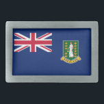 British Virgin Islands Flag Belt Buckle<br><div class="desc">Patriotic flag of British Virgin Islands.</div>
