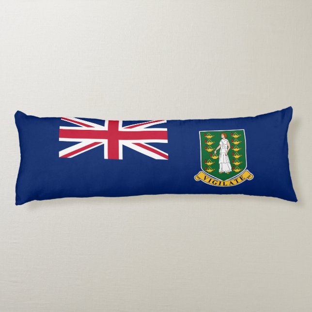 British Virgin Islands Flag Body Pillow (Back)