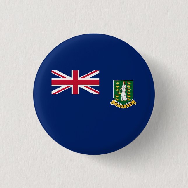 British Virgin Islands Flag Button (Front)