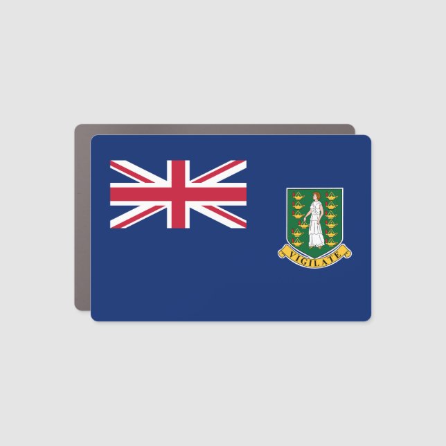 British Virgin Islands Flag Car Magnet (Front)