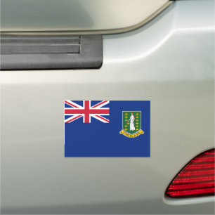 British Virgin Islands Flag Car Magnet