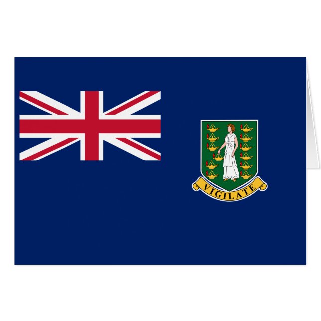British Virgin Islands Flag Cards (Front Horizontal)