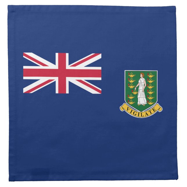 British Virgin Islands Flag Cloth Napkin (Front)